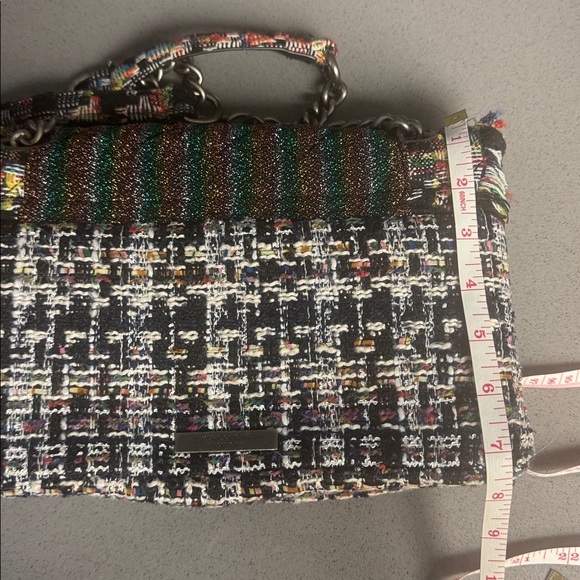 Kurt Geiger Rainbow 🌈 Tweed Large Shoulder Bag - Picture 9 of 12